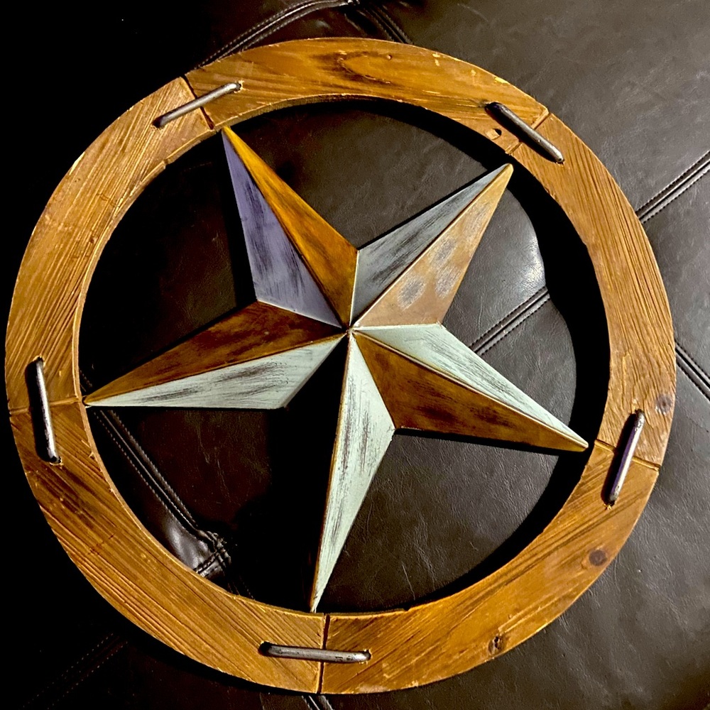 Decorative Wood and Metal Star